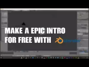 Video: How To Make An Epic 3D Intro With Blender For Free EASY